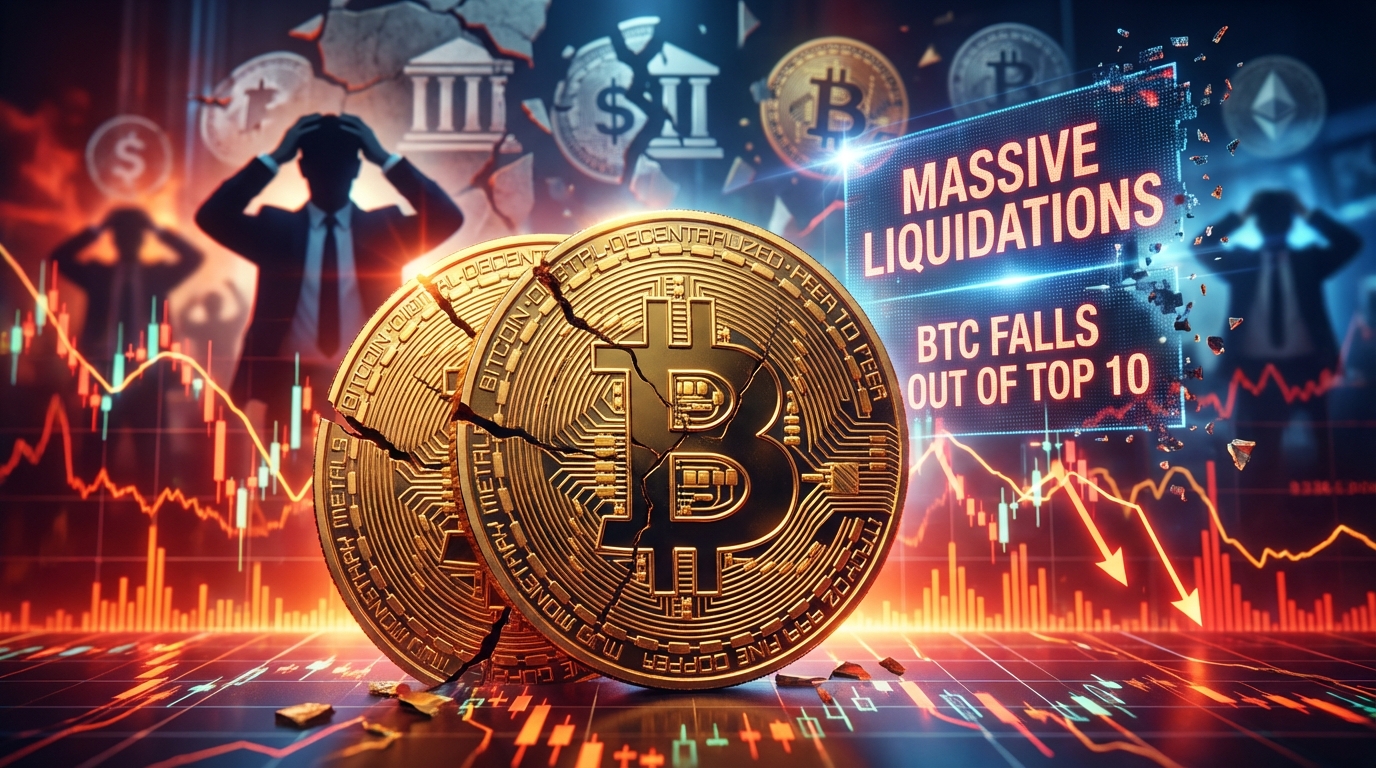 découvrez pourquoi le bitcoin a chuté en dehors du top 10 des actifs mondiaux après d'importantes vagues de liquidations et ce que cela signifie pour les investisseurs.