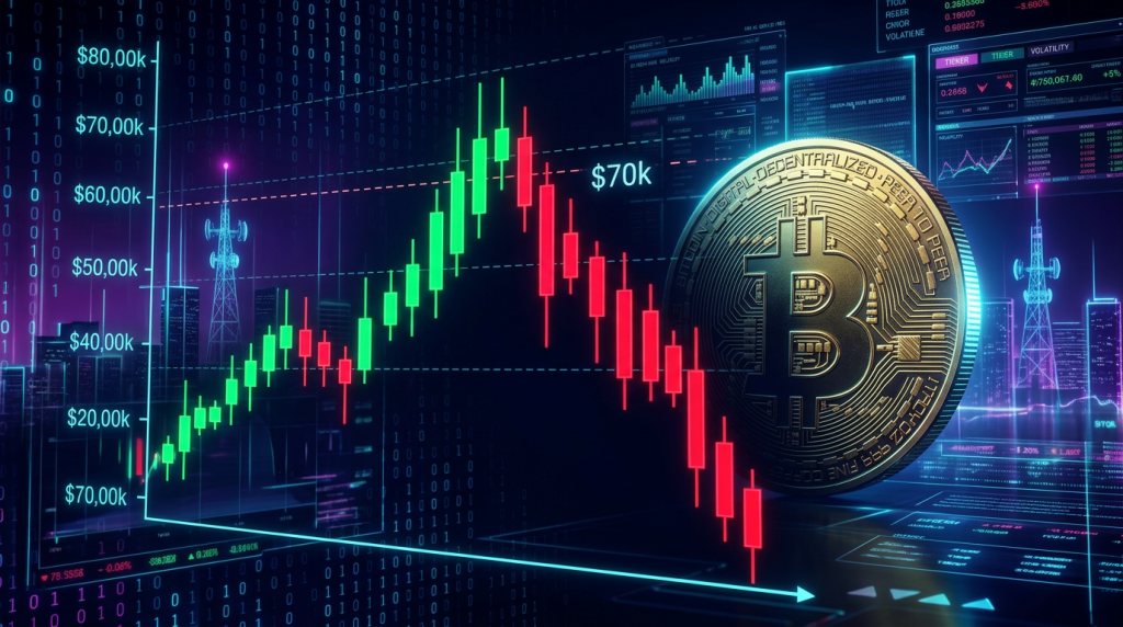 le bitcoin redescend sous les 70 000 $, ravivant les doutes sur la pérennité de son récent rebond et suscitant des questions sur la stabilité du marché des cryptomonnaies.